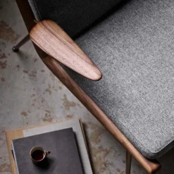 Armchairs & Footstools^&Tradition Boomerang HM2 armchair, Karakorum 003 , white-oiled oak Beige