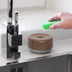 Other Washing & Cleaning Accessories^Bosign dish soap pump, Dark wooden details BrownGrey