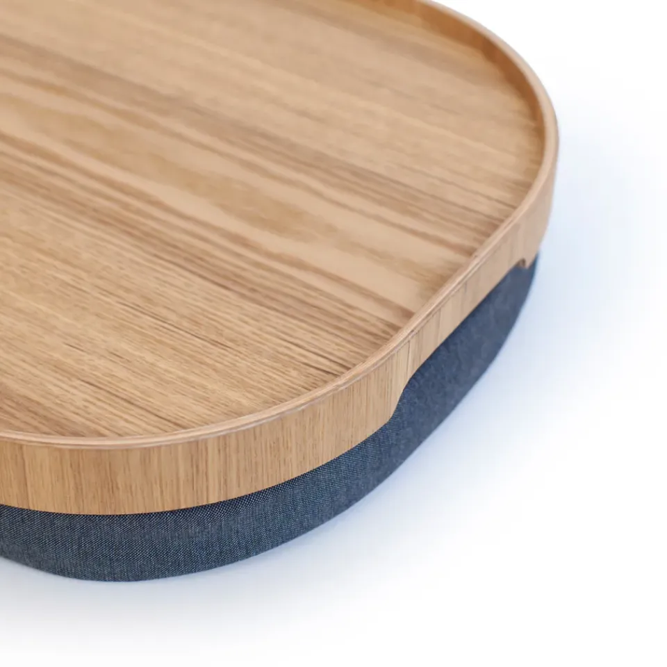Bosign Knee tray curveline large 34x47 cm, willow Brown