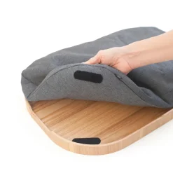 Bosign Knee tray curveline large 34x47 cm, willow Brown
