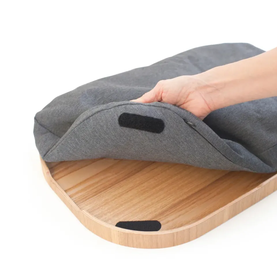 Bosign Knee tray curveline large 34x47 cm, willow Brown