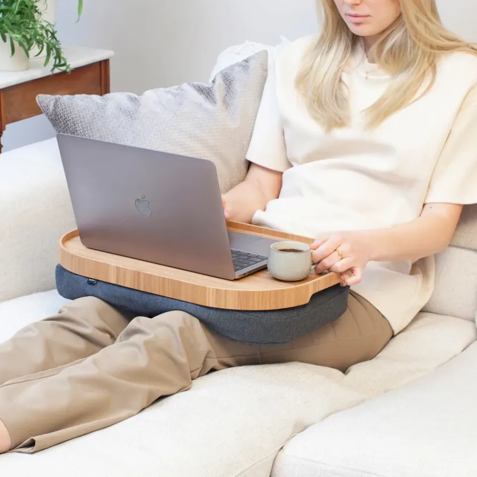 Bosign Knee tray curveline large 34x47 cm, willow Brown