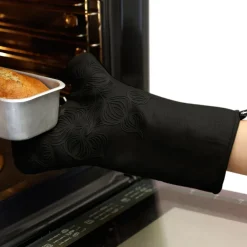 Oven Mitts, Gloves & Pot Holders^Bosign non-slip oven mitt, Black