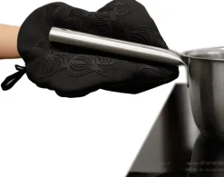 Oven Mitts, Gloves & Pot Holders^Bosign non-slip potholder with pocket, Black