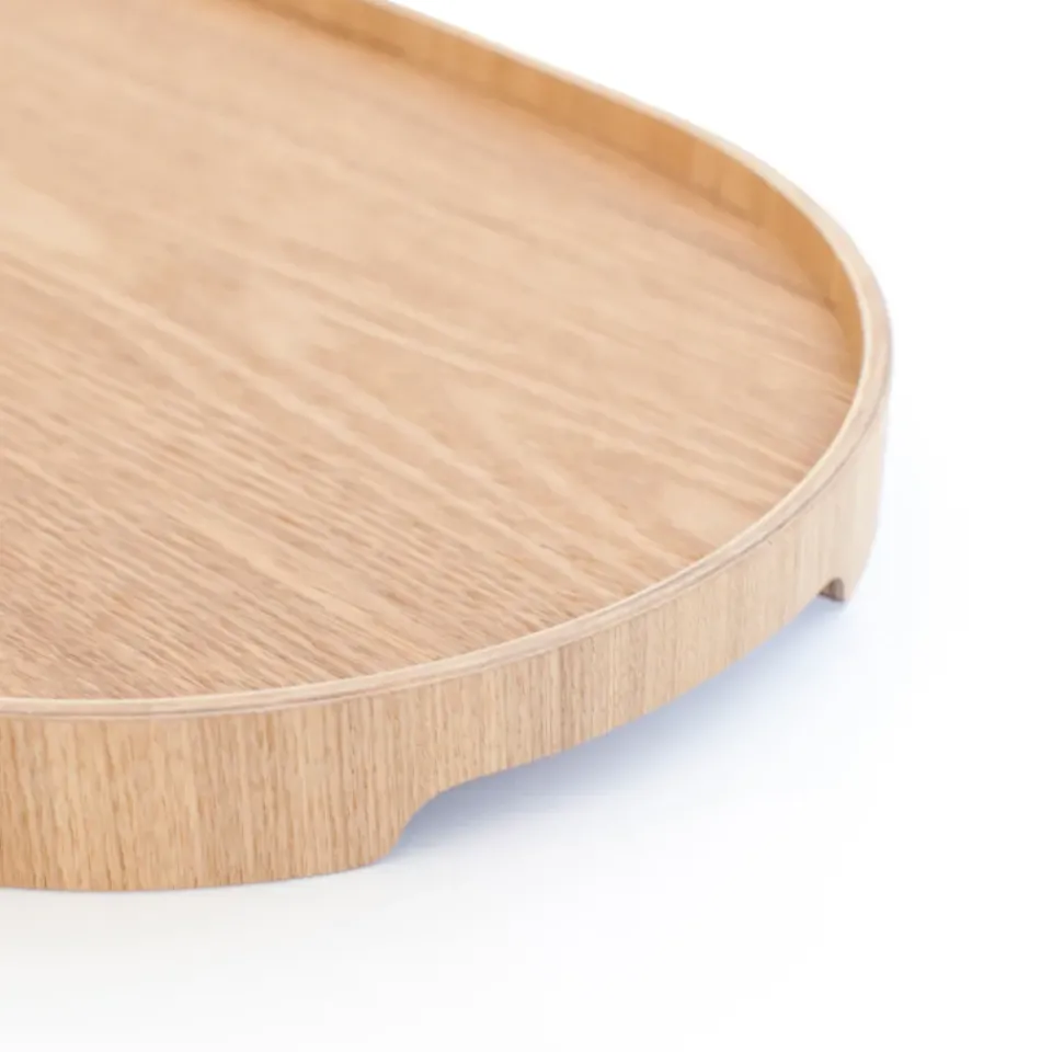 Best Bosign serving tray curveline medium 26x39 cm, willow Brown