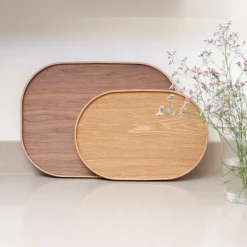 Best Bosign serving tray curveline medium 26x39 cm, willow Brown