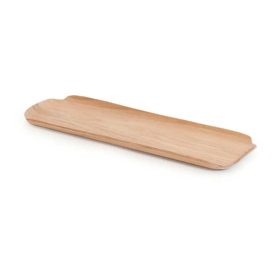 New Bosign wooden tray leaf, willow Brown