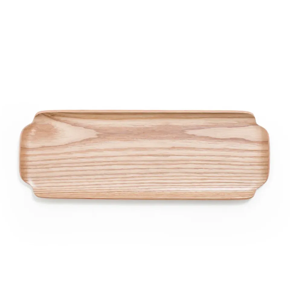 New Bosign wooden tray leaf, willow Brown