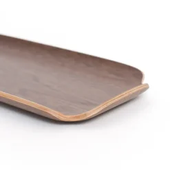 Sale Bosign wooden tray leaf, Walnut Brown