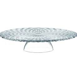New Nachtmann Bossa Nova cake dish/chip and dip plate, clear Transparent