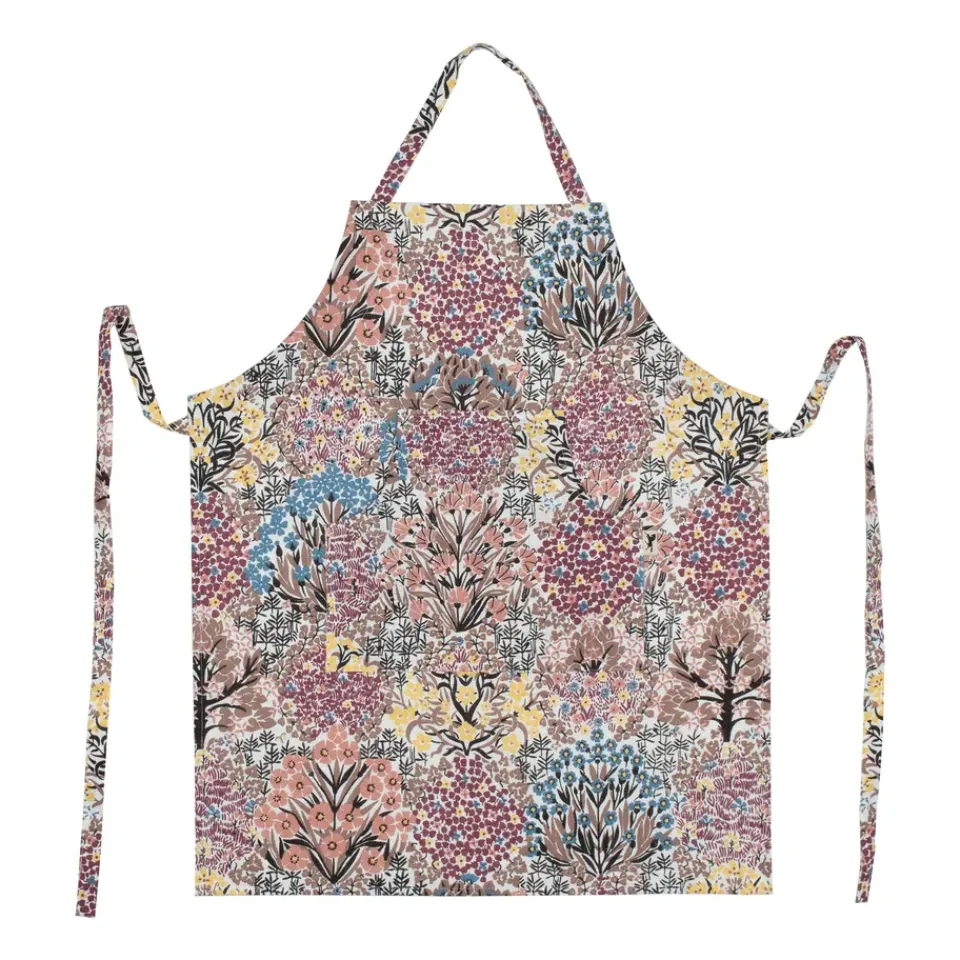 Aprons^Almedahls Botanic Garden apron, Pink brown MultiPink