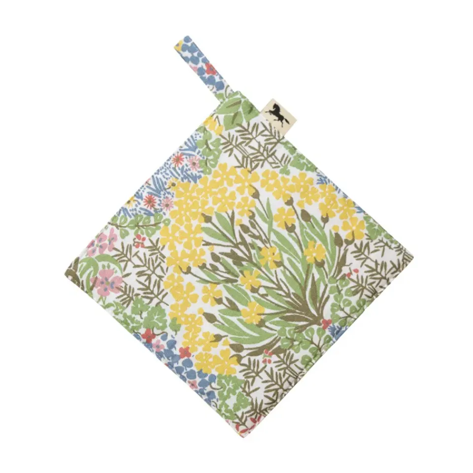 Oven Mitts, Gloves & Pot Holders^Almedahls Botanic Garden oven mitt 23x23 cm, Multi-blue MultiBlue