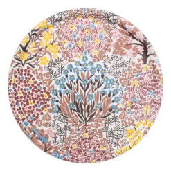 Trays^Almedahls Botanic Garden tray Ø38 cm, Ø38 PinkBrown