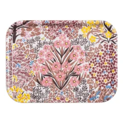 Sale Almedahls Botanic Garden tray, 20x27 cm PinkBrown