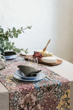 Sale Almedahls Botanic Gardern runner 45x150 cm, Pink brown MultiPink