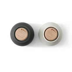 Salt & Pepper Grinders^Audo Copenhagen Bottle Grinder spice mill - small 2-pack, Ash-carbon-beech BlackGrey