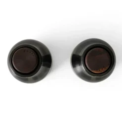 Outlet Audo Copenhagen Bottle Grinder spice mill metal 2-pack, Bronzed brass (wallnut lid) Black