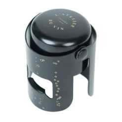 L'Atelier du Vin Bouchon Gard’Bulles bottle stopper, Black Silver-coloured