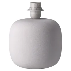 Clearance Scandi Living Boulder lamp base 18.2 cm, White