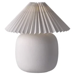 Window Lights|Desk & Table Lamps^Scandi Living Boulder lamp base 18.2 cm, White