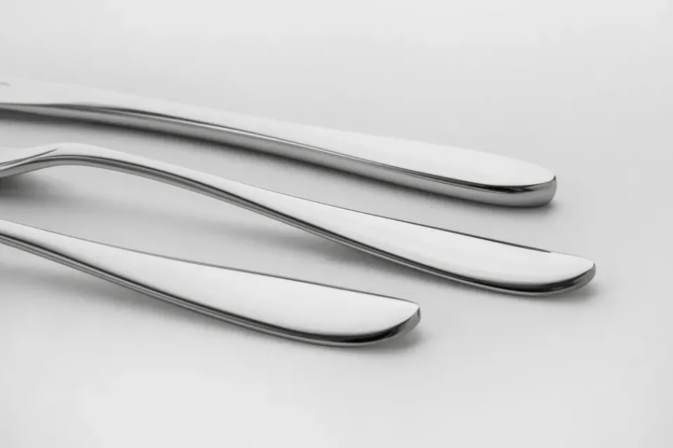 Tea & Coffee Spoons^Robert Welch Bourton Bright latté spoon 4 pieces, Stainless steel Silver-coloured