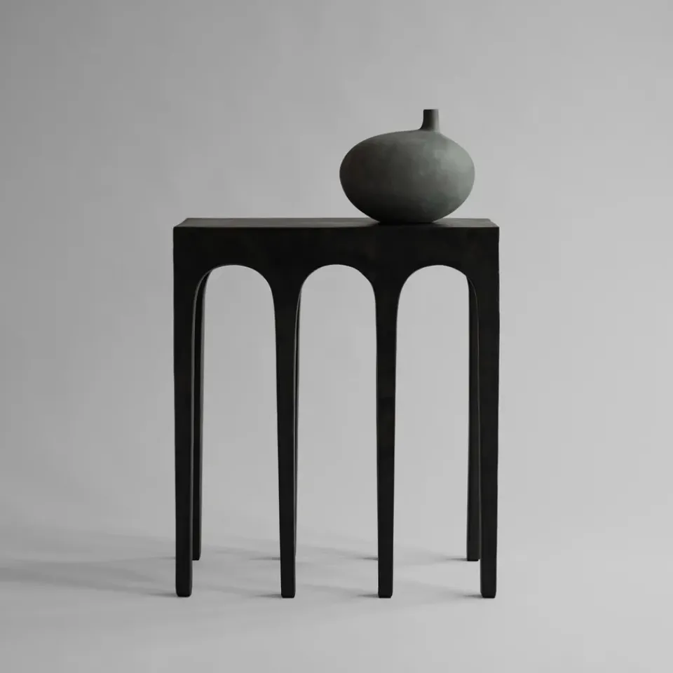 Side Tables^101 Copenhagen Bow Console table 70.5x80 cm, Coffee Brown