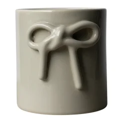 Clearance DBKD Bow pot Ø11 cm, Shiny mole Beige