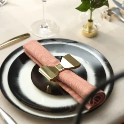 Discount KLONG Bowie napkin ring 2-pack, Brass Gold-coloured