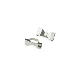 Online KLONG Bowie napkin ring 2-pack, Stainless steel Silver-coloured