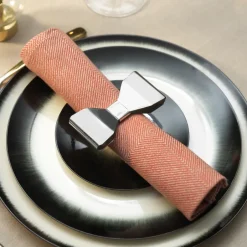 Online KLONG Bowie napkin ring 2-pack, Stainless steel Silver-coloured