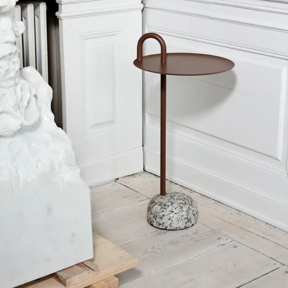 Side Tables^HAY Bowler side table, Pale -granite Brown