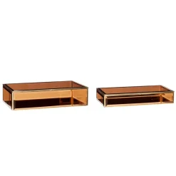 Best Hübsch Box large 2-pack, Brass Silver-coloured