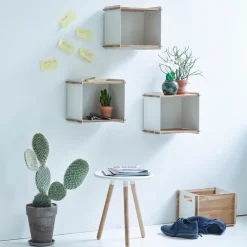 Cane-line Box Wall Storage, Aqua, teak Blue