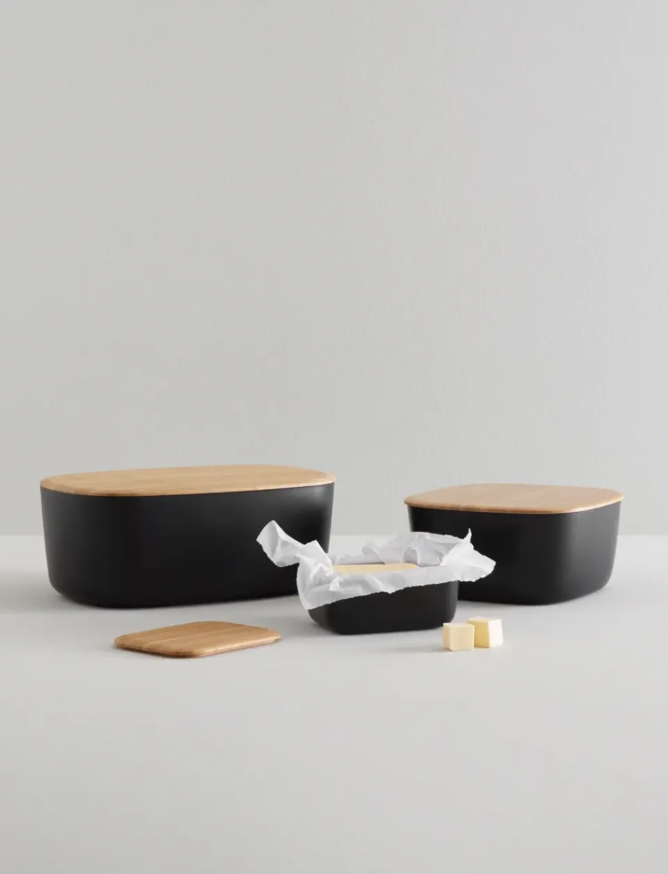 Bread Bins^RIG-TIG BOX-IT bread box 23x23 cm, Black