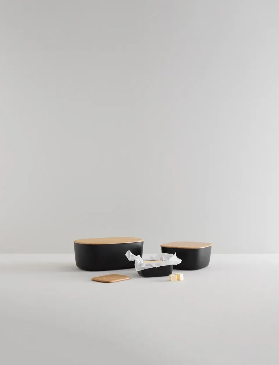 Bread Bins^RIG-TIG BOX-IT bread box 23x23 cm, Black