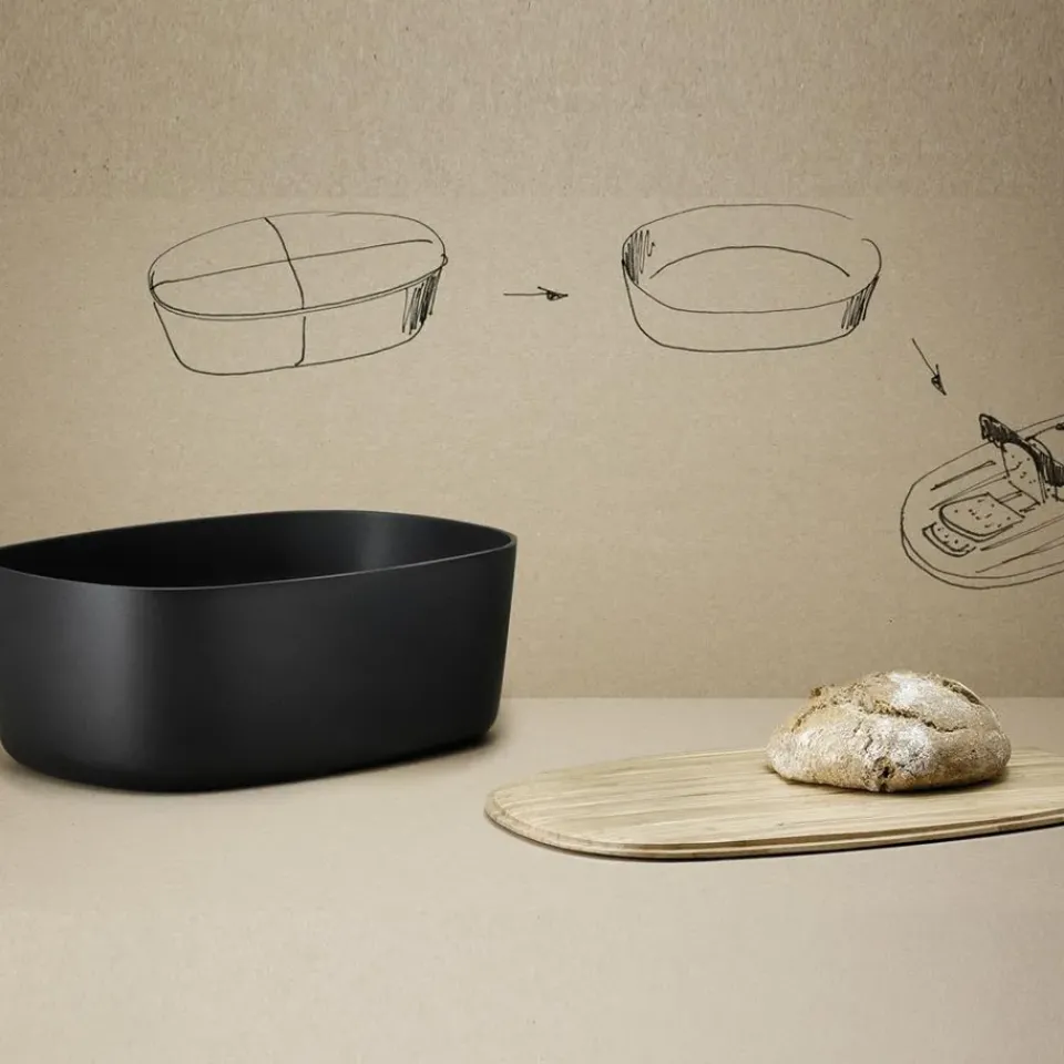 Bread Bins^RIG-TIG BOX-IT bread box 22,5x34,5 cm, Black
