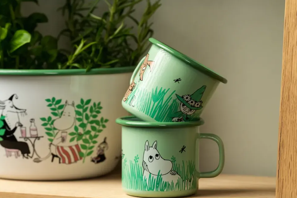 Discount Muurla Boys enamel mug 25 cl, Green