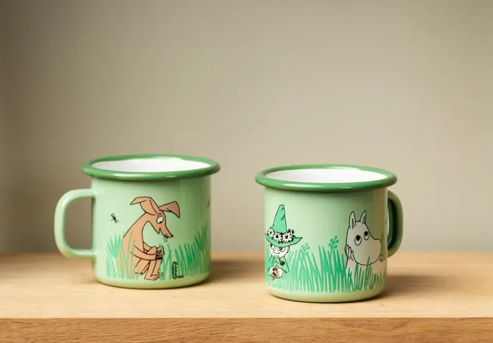 Discount Muurla Boys enamel mug 25 cl, Green
