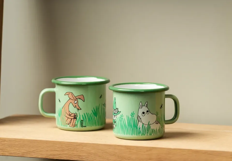 Discount Muurla Boys enamel mug 25 cl, Green