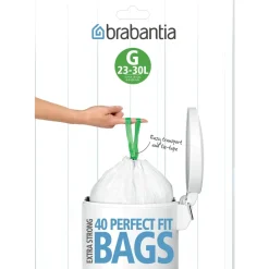 Hot Brabantia bin liners, 23-30 liter White
