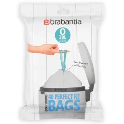 Clearance Brabantia bin liners, 30 liter | O 40 pieces White