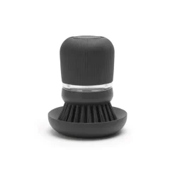 Other Washing & Cleaning Accessories^Brabantia dish soap holder with dish brush, dark Grey
