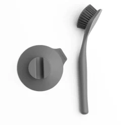 Best Brabantia dishbrush with suction cup, dark Grey