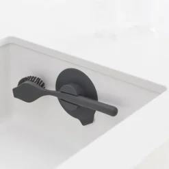 Best Brabantia dishbrush with suction cup, dark Grey