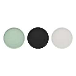 Discount Brabantia glass jar 3-pack, Black-grey-green Multi