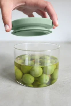 Discount Brabantia glass jar 3-pack, Black-grey-green Multi