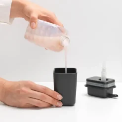 Brabantia kitchen sink organizer with soap dispenser, dark Grey