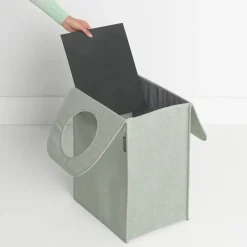Laundry Baskets^Brabantia laundry bag fabric rectangular 55 liters, green Grey