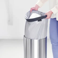 Laundry Baskets^Brabantia laundry bag to laundry bin, 35 l Grey