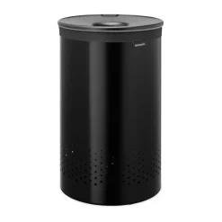 Brabantia laundry basket plastic lid 60 L, Matte Black